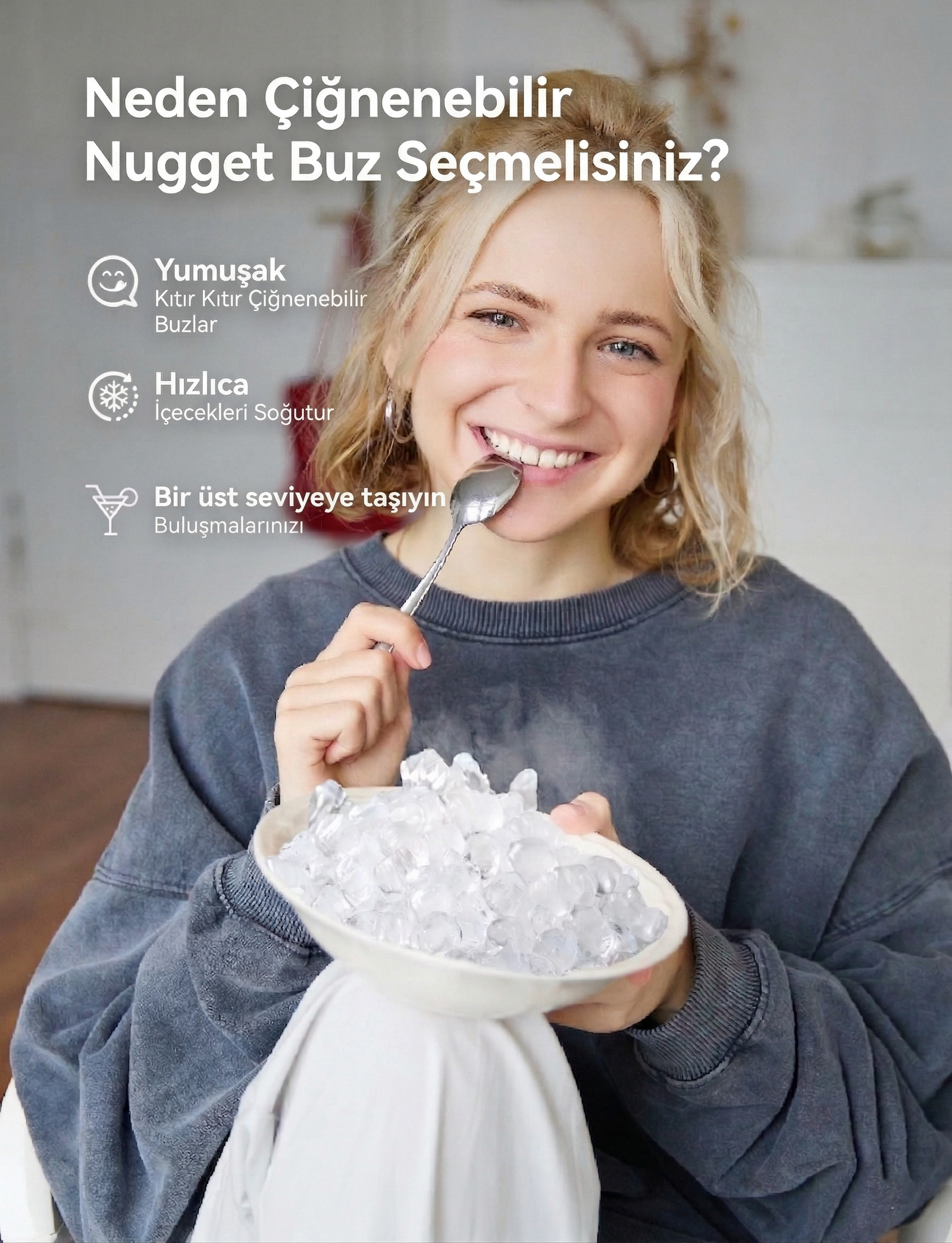 IM17-NBL- Pear L1 Plus Nugget (Çiğnenebilir) Buz Makinesi - Görsel 7
